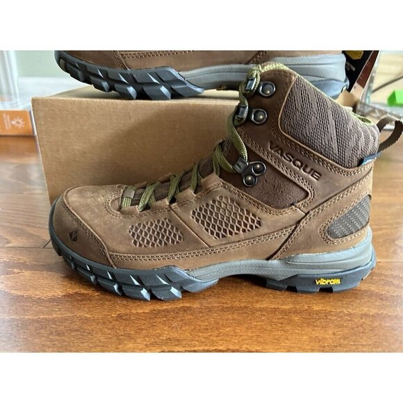 Vasque Men\'s‎ Talus Mid Waterproof Hiking Boot Brown Leather NEW 7 M main image 4